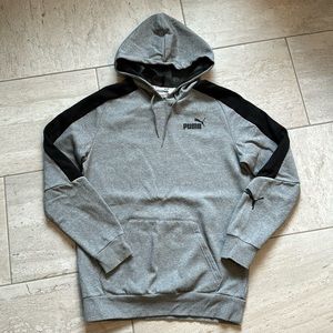 NWT puma sweatshirt / hoodie grey and black mens small